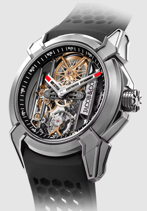(image for) Jacob & Co epic x skeleton black EX110.20.AA.AO.A Replica watch
